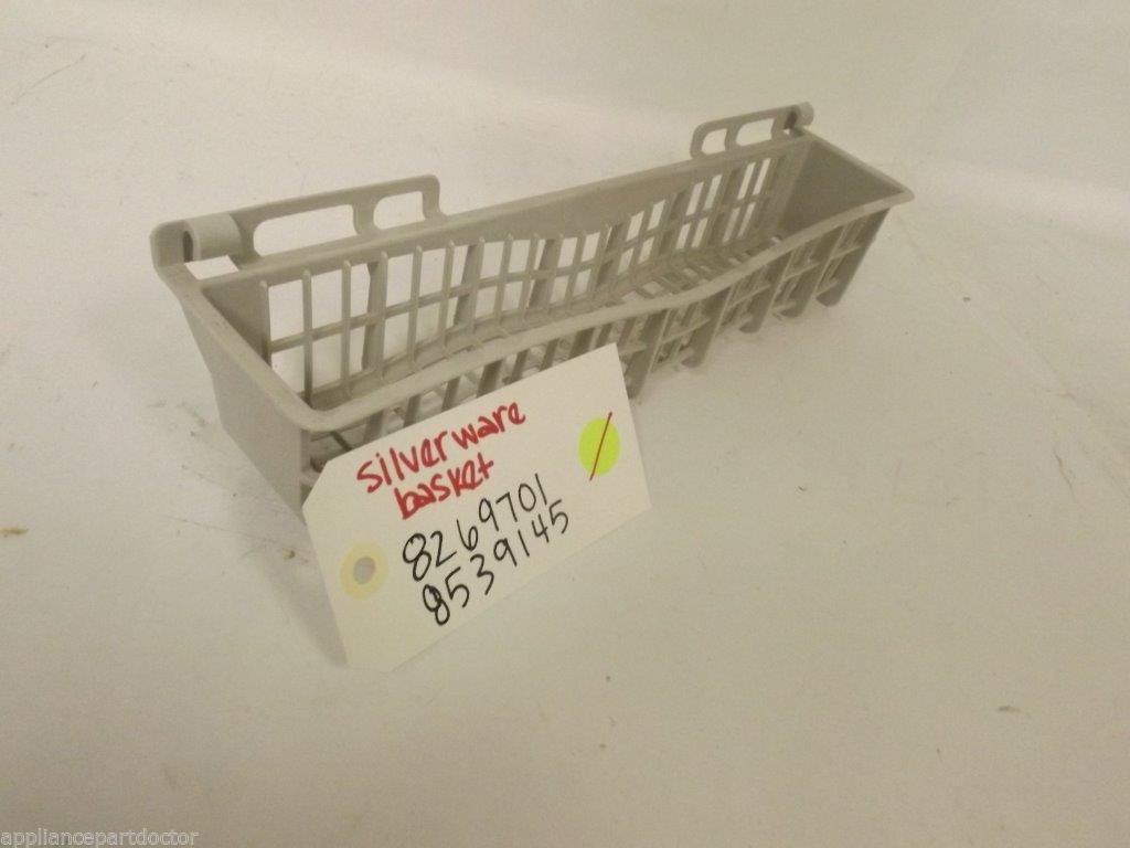 WHIRLPOOL DISHWASHER 8269701 8539145 SILVERWARE BASKET USED WHIRLPOOL DISHWASHER 8269701 8539145 SILVERWARE BASKET USED